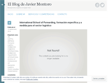 Tablet Screenshot of jmontoro.wordpress.com