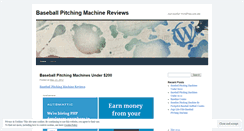 Desktop Screenshot of baseballpitchingmachinereviews.wordpress.com