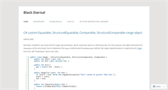 Desktop Screenshot of blacketernal.wordpress.com