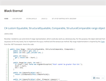 Tablet Screenshot of blacketernal.wordpress.com