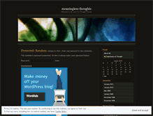 Tablet Screenshot of meaninglessthoughts.wordpress.com