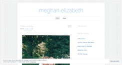Desktop Screenshot of meghanelizabethblog.wordpress.com