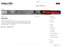Tablet Screenshot of dubyausa.wordpress.com