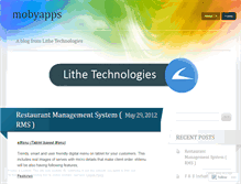 Tablet Screenshot of mobyapps.wordpress.com