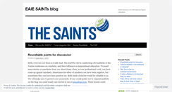 Desktop Screenshot of eaiesaints.wordpress.com