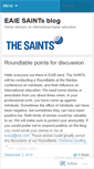 Mobile Screenshot of eaiesaints.wordpress.com