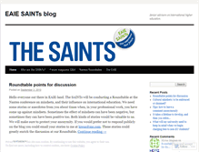 Tablet Screenshot of eaiesaints.wordpress.com