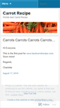 Mobile Screenshot of carrotrecipe.wordpress.com