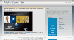 Desktop Screenshot of fdiinternational.wordpress.com