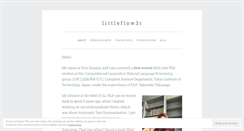 Desktop Screenshot of littleflow3r.wordpress.com