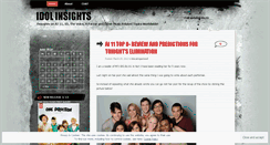 Desktop Screenshot of idolinsights.wordpress.com