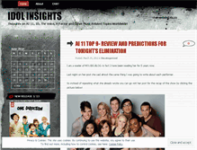 Tablet Screenshot of idolinsights.wordpress.com