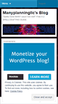 Mobile Screenshot of manyplanningllc.wordpress.com
