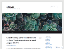 Tablet Screenshot of adoxyzo.wordpress.com