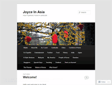 Tablet Screenshot of joyceinasia.wordpress.com