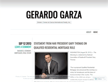 Tablet Screenshot of gerardoegarza.wordpress.com