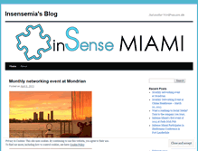 Tablet Screenshot of insensemia.wordpress.com