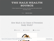 Tablet Screenshot of halehealthsource.wordpress.com