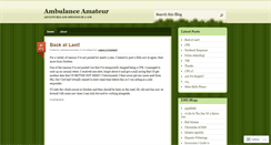Desktop Screenshot of ambulanceamateur.wordpress.com