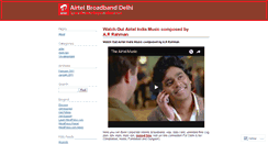 Desktop Screenshot of airtelbroadbanddelhi.wordpress.com