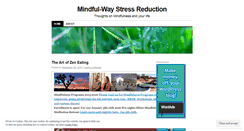 Desktop Screenshot of mindfulwaystressreduction.wordpress.com