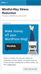 Mobile Screenshot of mindfulwaystressreduction.wordpress.com