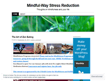 Tablet Screenshot of mindfulwaystressreduction.wordpress.com