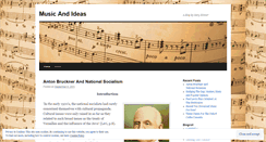 Desktop Screenshot of musicandideas.wordpress.com