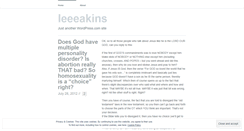 Desktop Screenshot of leeeakins.wordpress.com