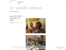 Tablet Screenshot of estellealtman.wordpress.com