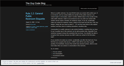 Desktop Screenshot of guycode.wordpress.com