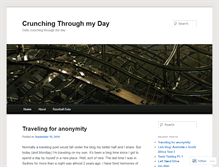 Tablet Screenshot of crunchingthroughmyday.wordpress.com