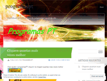 Tablet Screenshot of programaspt.wordpress.com