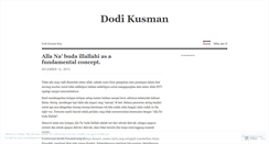 Desktop Screenshot of dodikusman.wordpress.com