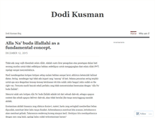 Tablet Screenshot of dodikusman.wordpress.com