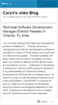 Mobile Screenshot of carynsjobs.wordpress.com