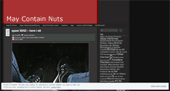 Desktop Screenshot of maycontainnuts.wordpress.com