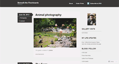 Desktop Screenshot of beneaththefloorboards.wordpress.com