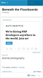 Mobile Screenshot of beneaththefloorboards.wordpress.com