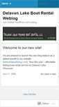 Mobile Screenshot of delavanlakeboatrental.wordpress.com