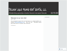 Tablet Screenshot of delavanlakeboatrental.wordpress.com
