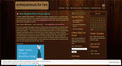 Desktop Screenshot of entrepreneursforhire.wordpress.com