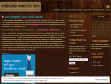 Tablet Screenshot of entrepreneursforhire.wordpress.com