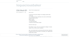 Desktop Screenshot of loquaciousbaker.wordpress.com