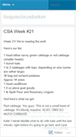 Mobile Screenshot of loquaciousbaker.wordpress.com