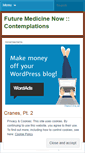 Mobile Screenshot of futuremedicinenow.wordpress.com