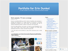 Tablet Screenshot of erindunkel.wordpress.com