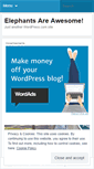 Mobile Screenshot of elephantsareawesome.wordpress.com