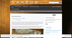 Desktop Screenshot of lambooincorporated.wordpress.com