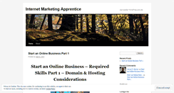 Desktop Screenshot of internetmarketingapprentice.wordpress.com